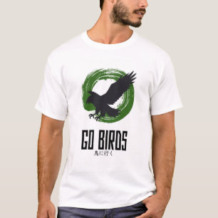 Gehen Sie Vögel Japanischer Stil T-Shirt