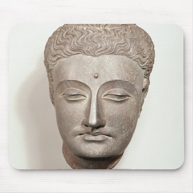 Gehen Sie von einer Statue des Buddhas, von voran Mousepad (Vorne)
