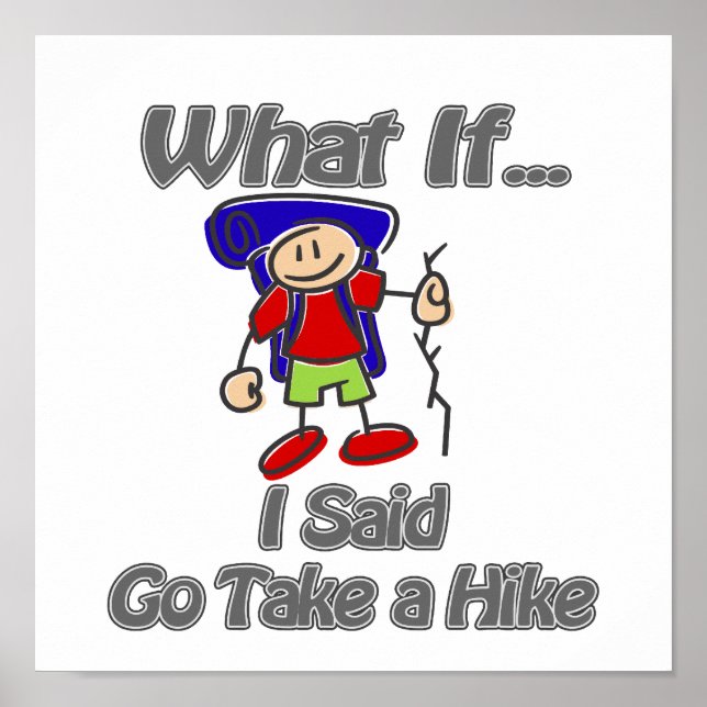 Gehen Sie wandern Poster (Vorne)