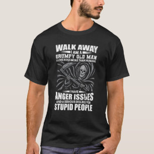 Gehen Sie weg, ich bin gruselig alter Mann I Liebe T-Shirt