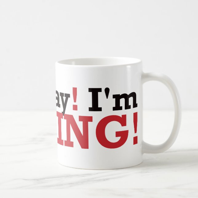 Gehen Sie weg! Ich fische! - Rot Tasse (Rechts)