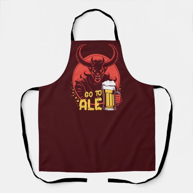 Gehen Sie zu Ale - Satan Drink Bier Schürze (Vorderseite)