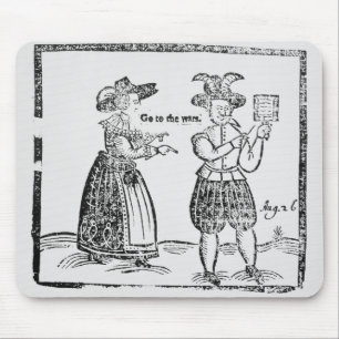 Gehen Sie zu den Kriegen, Illustration von einem Mousepad