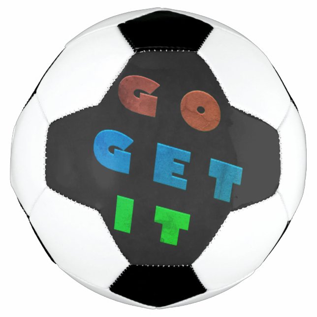Gehen Sie zu einem Logo-farbigen Design Fußball (Vorderseite)