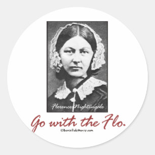 Gehen Sie zu Florence Nightingale Runder Aufkleber