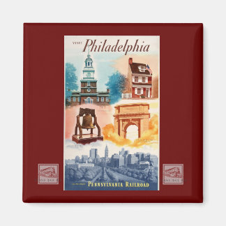 Gehen Sie zu Philadelphia auf der PRR Magnet