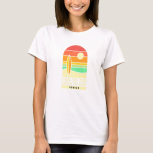 Gehen Sie zum Strand, um den Strand von Venedig zu T-Shirt