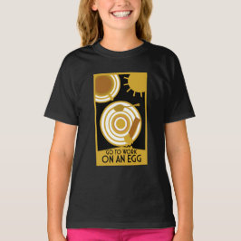 Gehen Sie zur Arbeit an einer Ei-Wall-Kunst T-Shirt