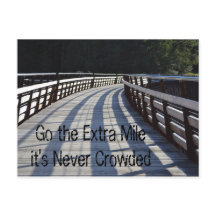 Gehen Sie zur Extra Mile... Trestle Postcard