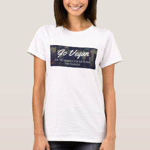 Gehen T-Shirt der Frauen sackartiger vegetarischer