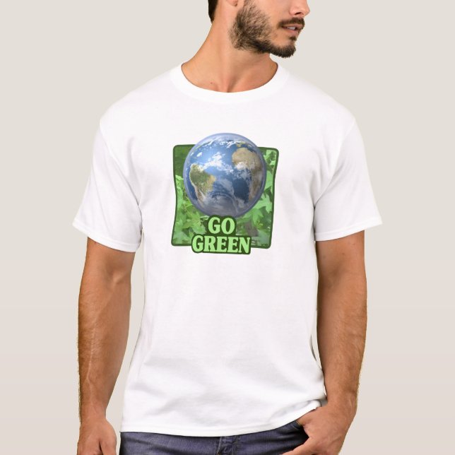 Gehen T - Shirt grüner (Vorderseite)