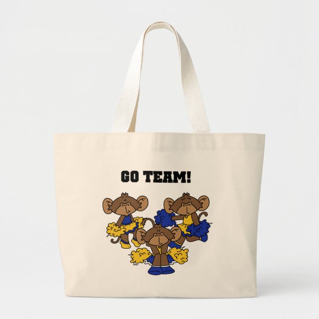 Gehen Team-Blau und GoldT - Shirts und -geschenke Jumbo Stoffbeutel (Vorne)