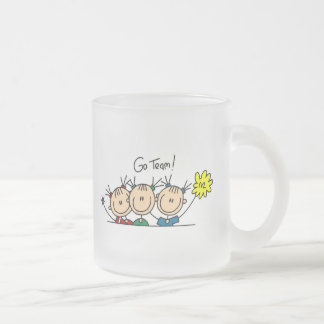 Gehen Team-Strichmännchen-Tasse Mattglastasse