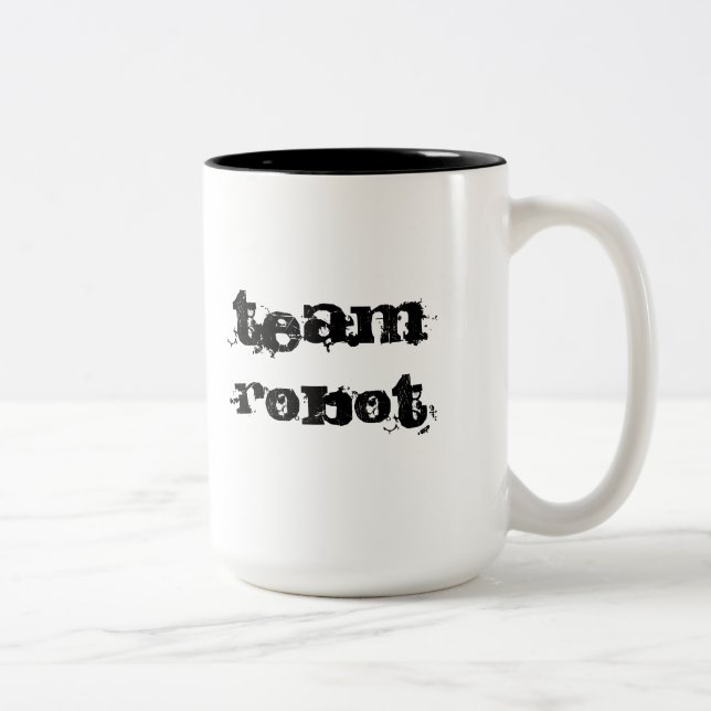 gehen Teamroboter-Tasse Zweifarbige Tasse (Rechts)
