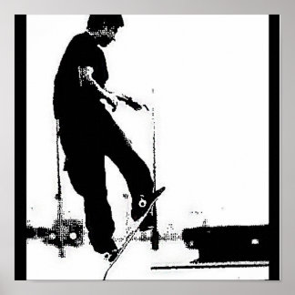 Gehen und Skate Poster