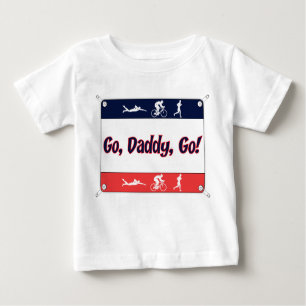 Gehen Vati gehen - Triathlon Baby T-shirt