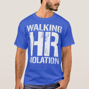 Gehen von Personalverletzungen Vintager weißer Tex T-Shirt