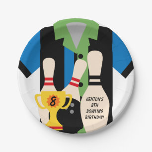 Gehen wir Bowling Birthday Paper Teller