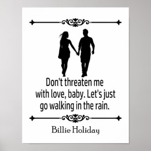 Gehen wir im Regen spazieren Poster