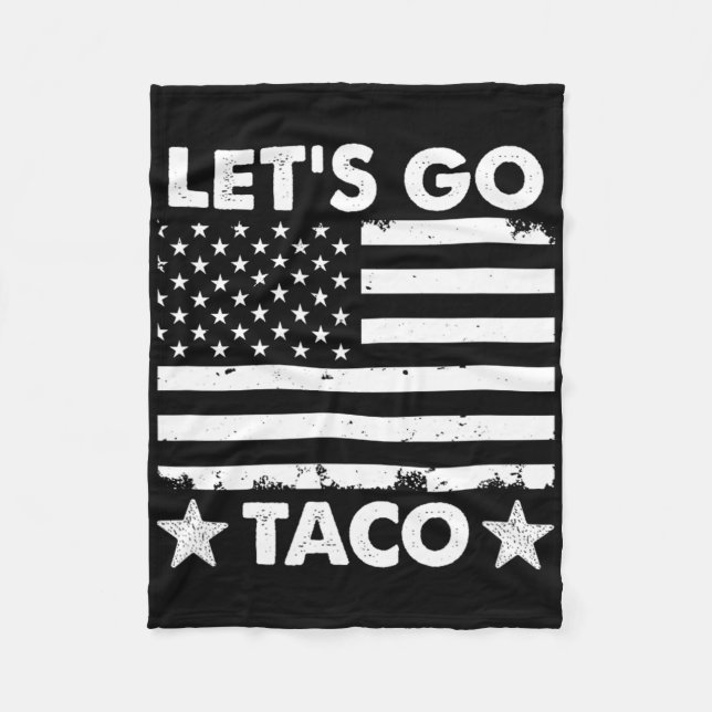 Gehen wir Taco6 Fleecedecke (Vorderseite)