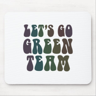 Gehen wir zu einer grünen Team-Retro-Kriegsspiel d Mousepad