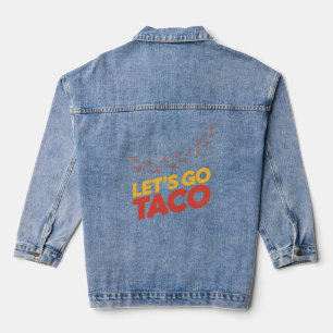 Gehen wir zu TACO-Hühnerfußspuren Jeansjacke