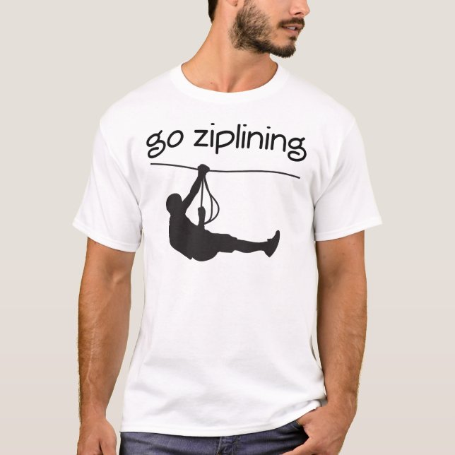 Gehen Ziplining Geschenk-Idee T-Shirt (Vorderseite)