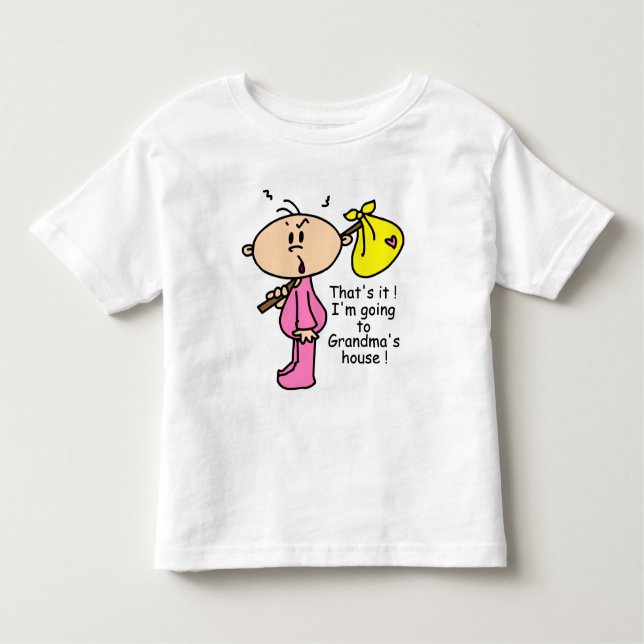 Gehen zu das Haus-dem Baby der Großmutter (Rosa) Kleinkind T-shirt (Vorderseite)