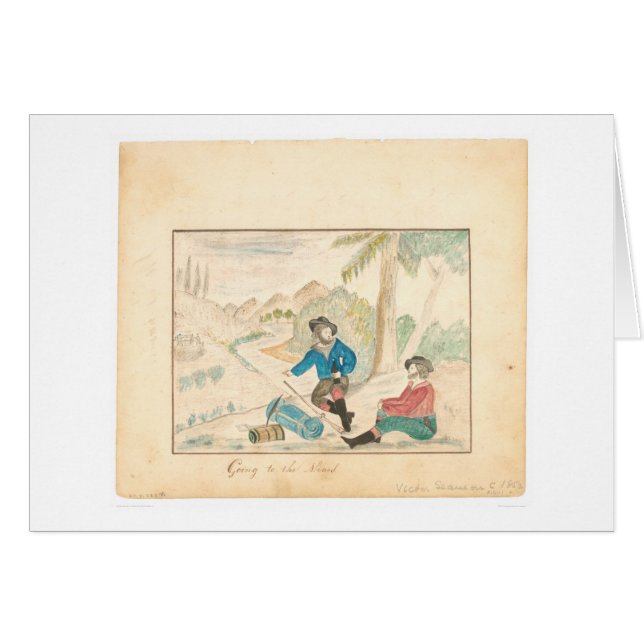 Gehen zu den Bergwerken (1600A) (Vorderseite (Horizontal))