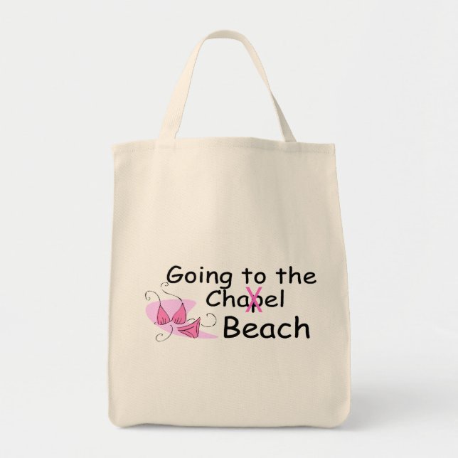 Gehen zum Strand (Badeanzug) Tragetasche (Vorne)