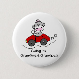 Gehen zur Großmutter und zu den Großvätern Button