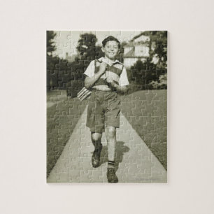 Gehen zur Schule Puzzle
