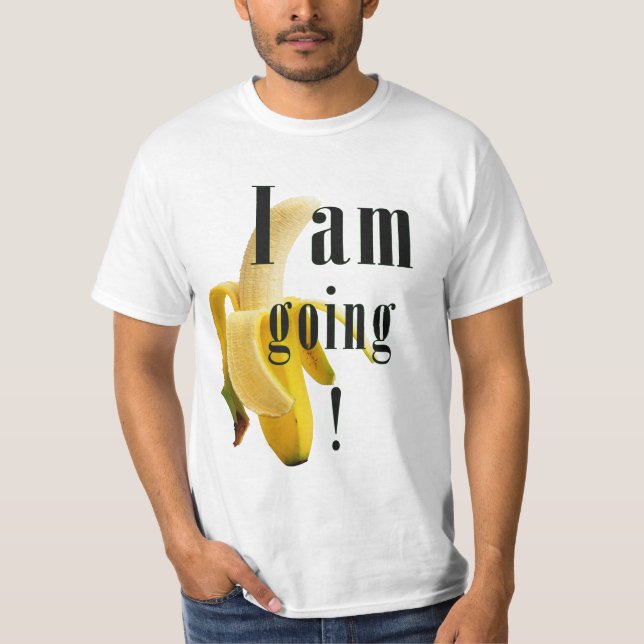 Gehende Bananen mit Bananenbild T-Shirt (Vorderseite)