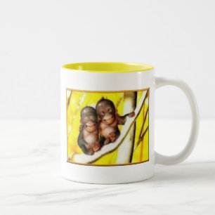 Gehende Bananen Zweifarbige Tasse