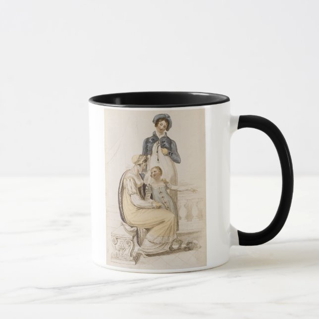 Gehende Kleider, Modegeck von Ackermanns bezüglich Tasse (Rechts)