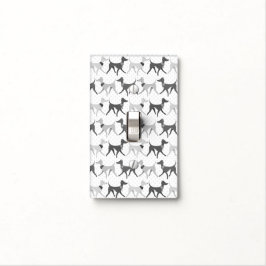 Gehende Windhunde Schwarzweiss