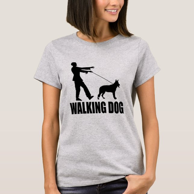 Gehender Hund T-Shirt (Vorderseite)