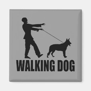 Gehender Hund (Zombies) Magnet