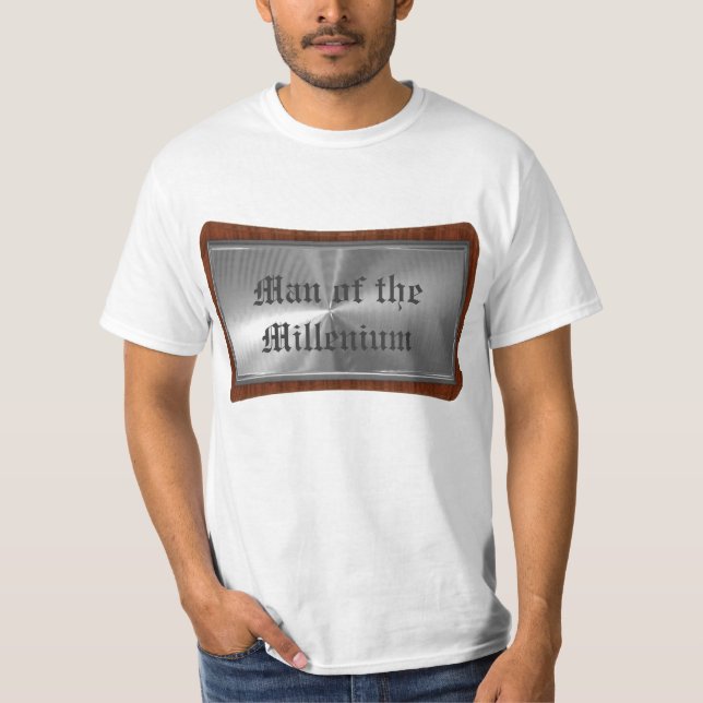 Gehender Plaketten-T - Shirt (Vorderseite)