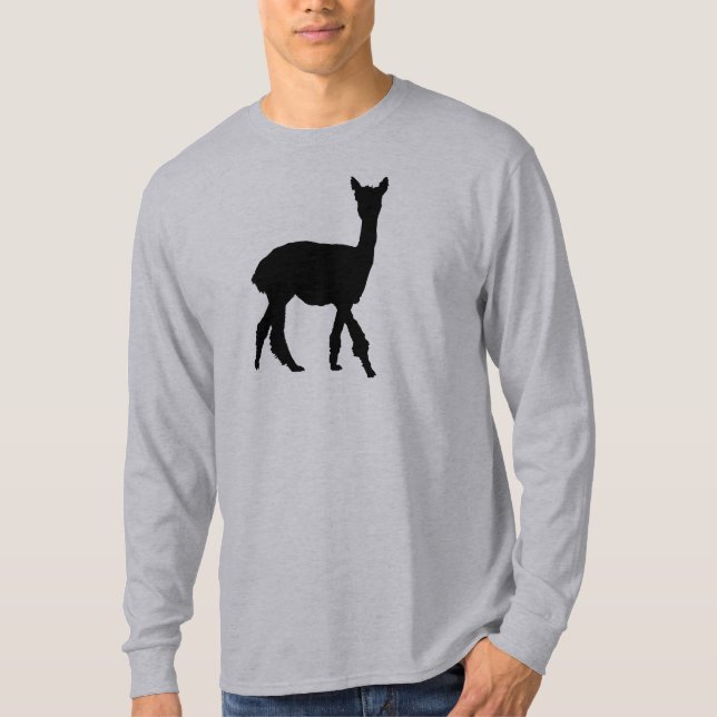 Gehendes Alpaka T-Shirt (Vorderseite)
