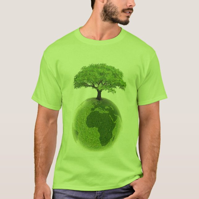 Gehendes Grün T-Shirt (Vorderseite)