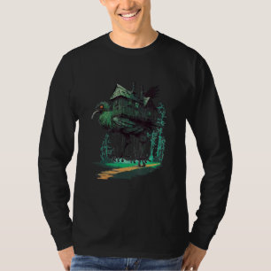 Gehendes Haus auf Hühnerbeinen slawische Folklore T-Shirt