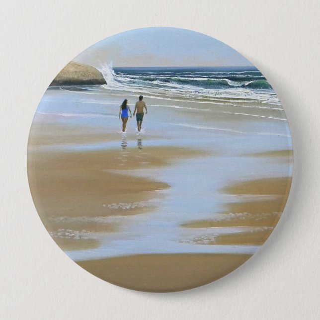 Gehendes Knopf ~ der Strand Button (Vorderseite)