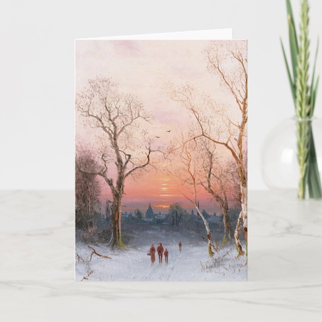 Gehendes Zuhause Karte (Vorderseite)