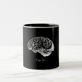 Gehirn-Anatomie - verwenden Sie sie Zweifarbige Tasse