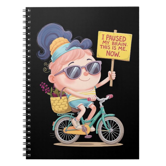 Gehirn auf Pause: Das bin ich! Jetzt Notizblock (Vorderseite)