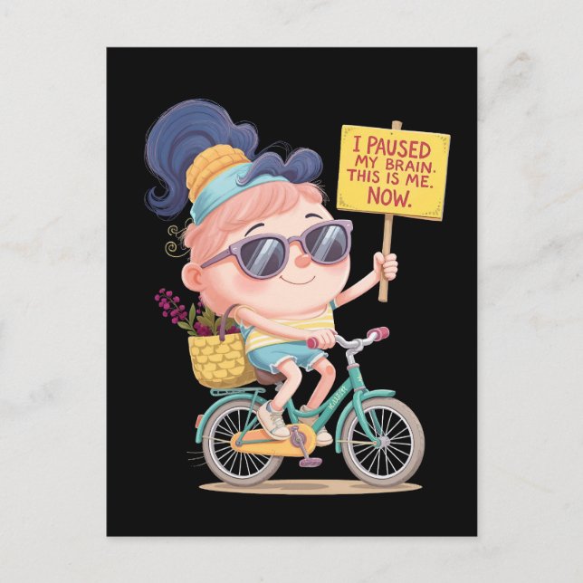 Gehirn auf Pause: Das bin ich! Jetzt Postkarte (Vorderseite)