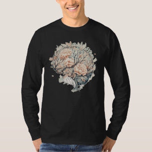 Gehirn-Blumen-Neurowissenschaft Floral Neurologe G T-Shirt