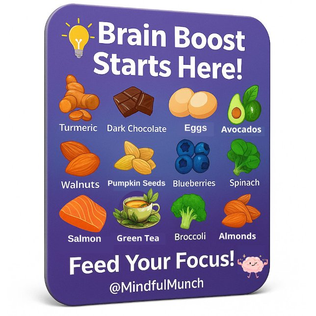 🧠Gehirn-Booster-Kühlschrankmagnet Magnet (Sharpen your focus with this brain food magnet—great for students, parents & professionals)
