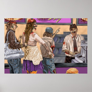 Gehirn-Burger Poster